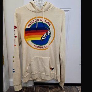 Aviator Nation off-white / creme hoodie (womens size M)